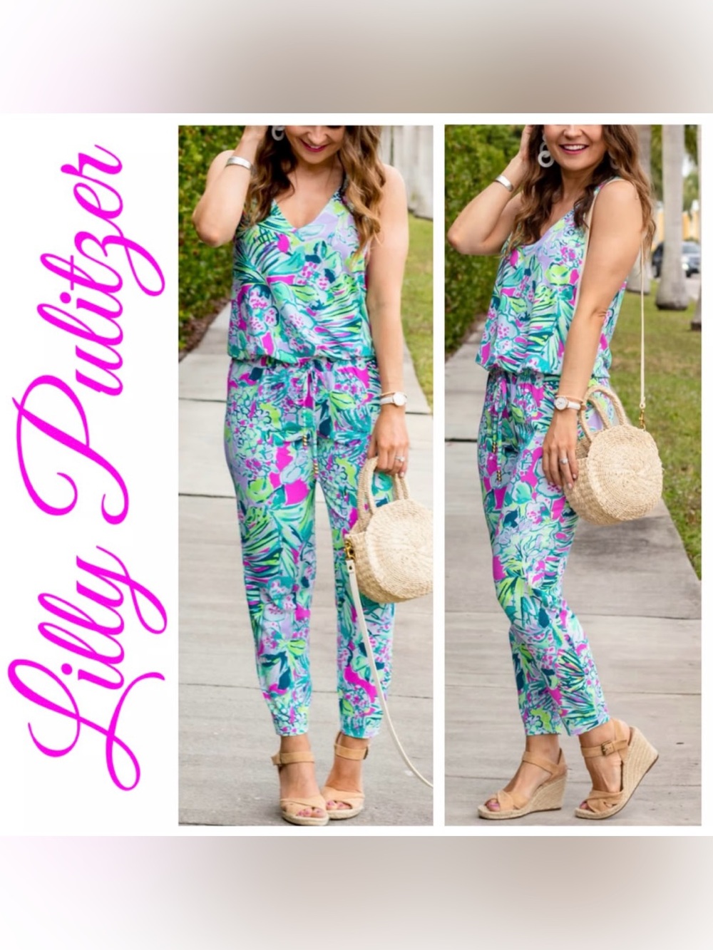 Lilly Pulitzer Paulina Jumpsuit - Early Bloomer Print 🌺 S